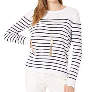 Lilly Pulitzer 🌴 Calloway nautical stripe chenille women’s sweater size S BIN P